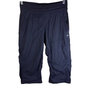 Lululemon Black Dance Studio Crop Pants Women's Size 6 Athletic Cropped Leggings